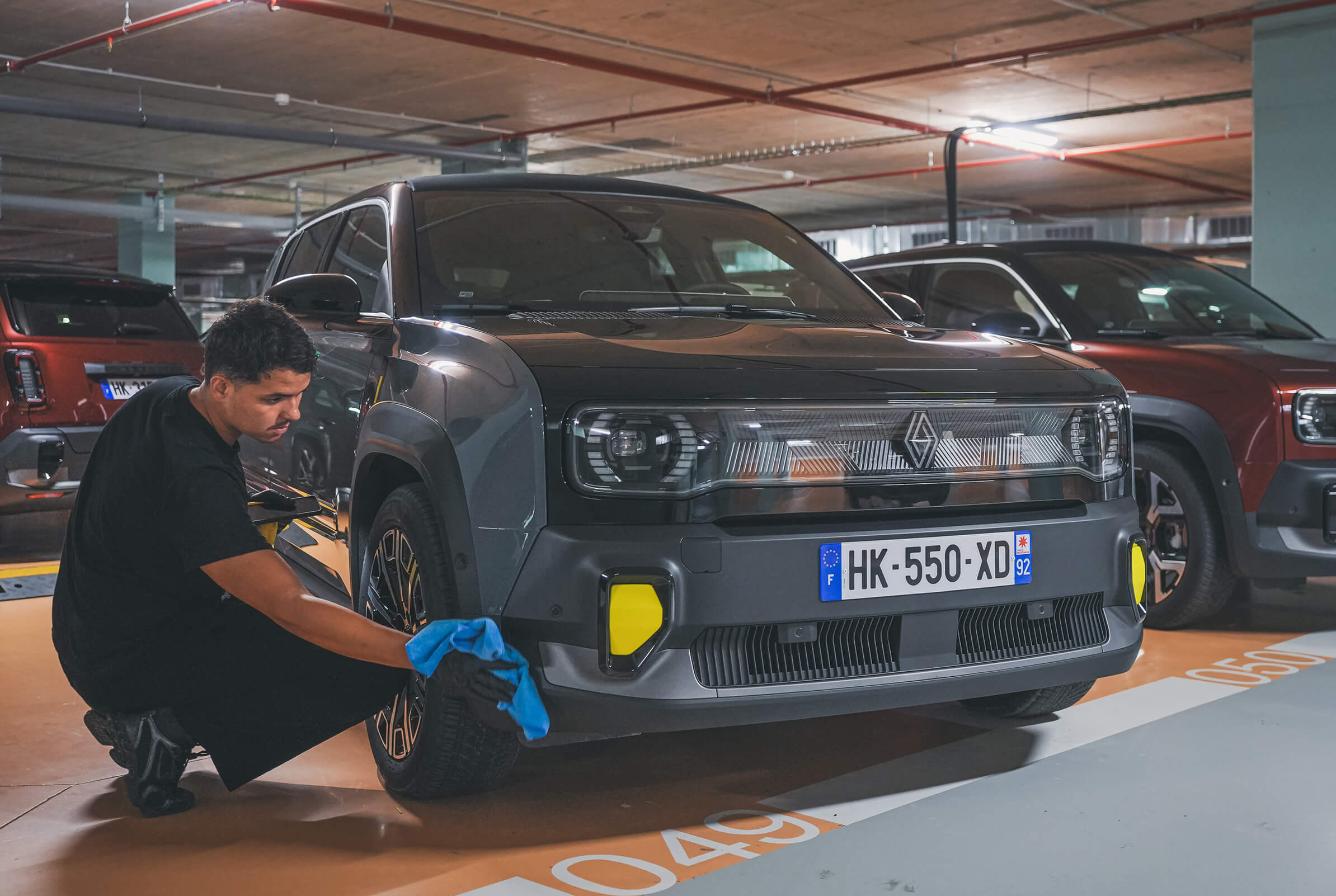 L'équipe WIZ'Us en préparation sur un événement automobile